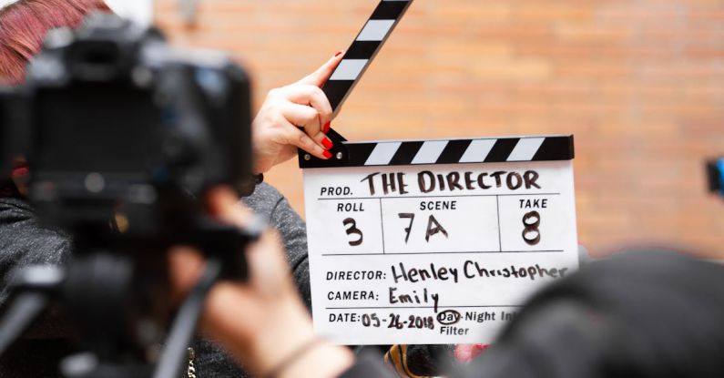 Videos - Man Holding Clapper Board