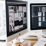 Design - Silver Imac on Top of Brown Wooden Table