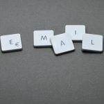 Email List - Email Blocks on Gray Surface